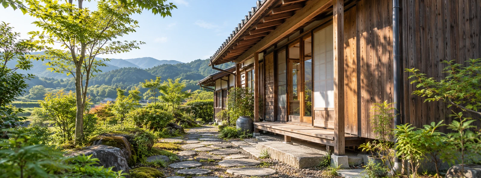 木造住宅の軒下と庭先の点検環境